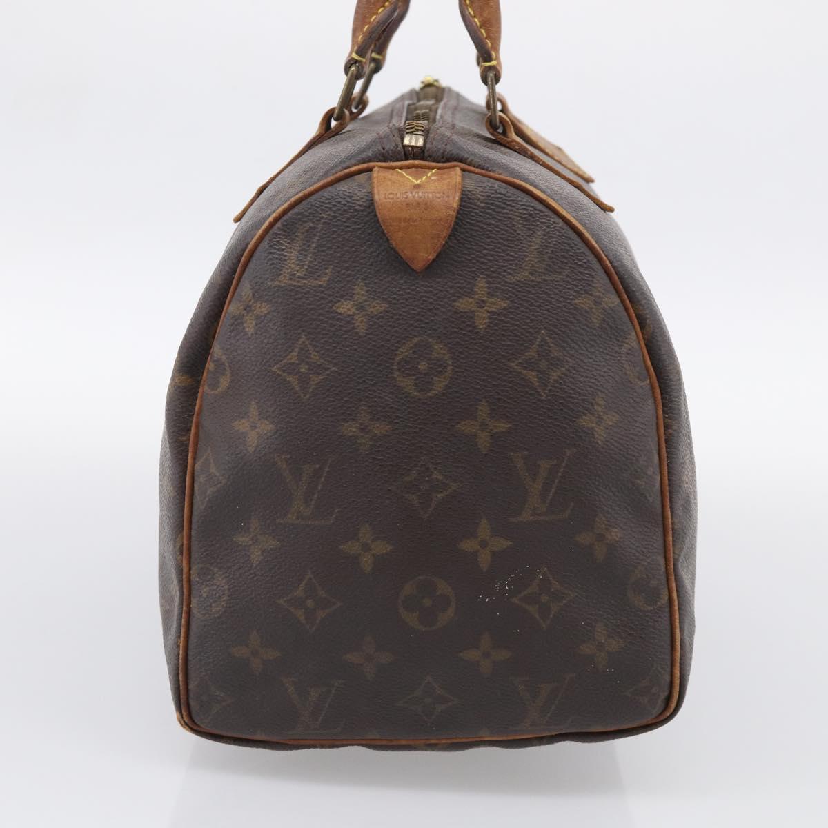 LOUIS VUITTON Monogram Speedy 30 Hand Bag M41526 LV Auth bs37871