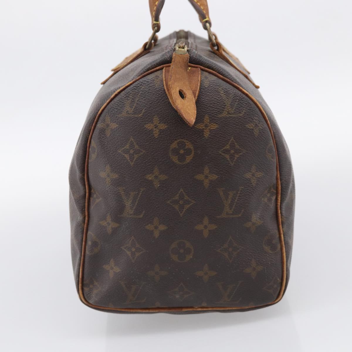 LOUIS VUITTON Monogram Speedy 30 Hand Bag M41526 LV Auth bs37871