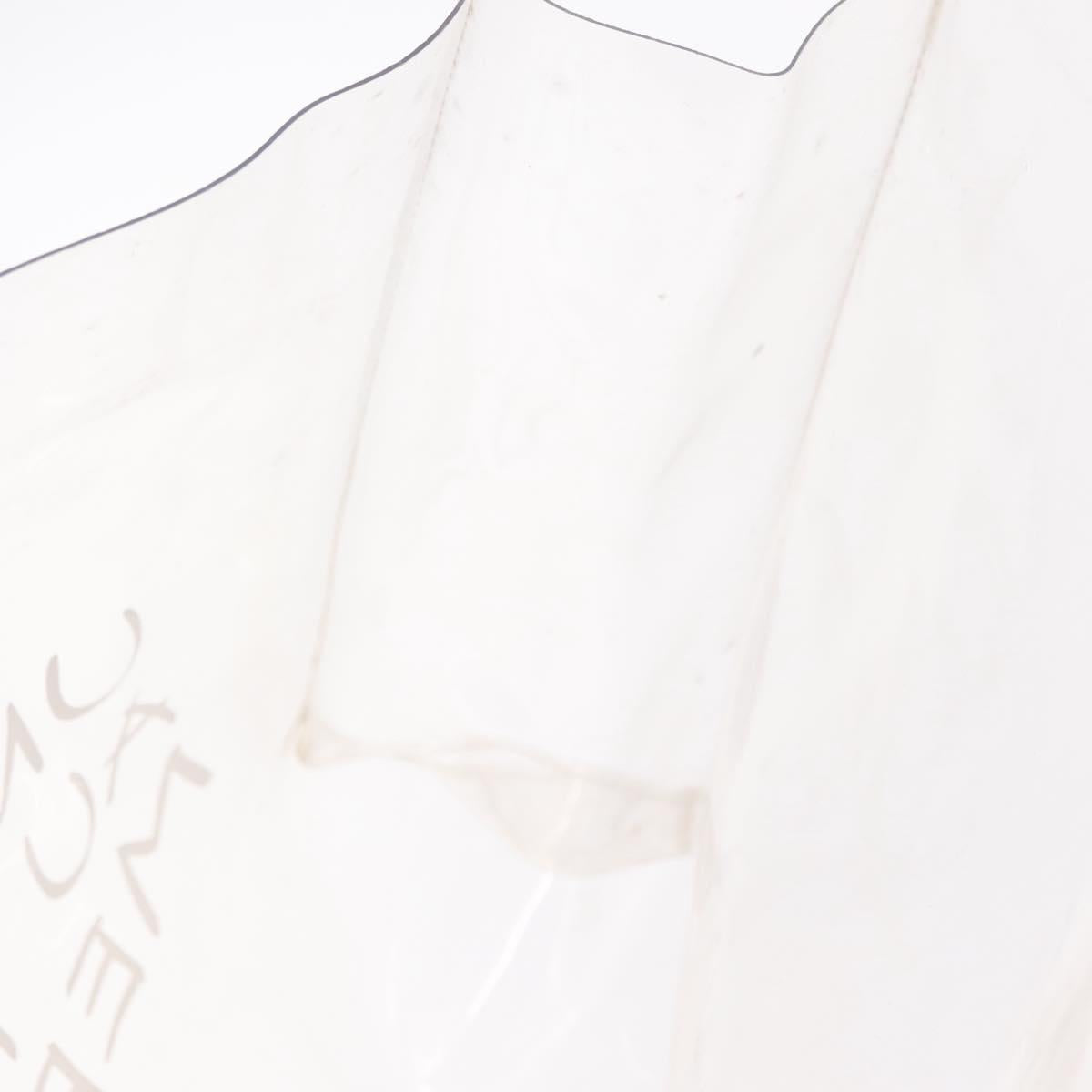 HERMES Vinyl Kelly Hand Bag Clear Gold Tone Auth bs37900