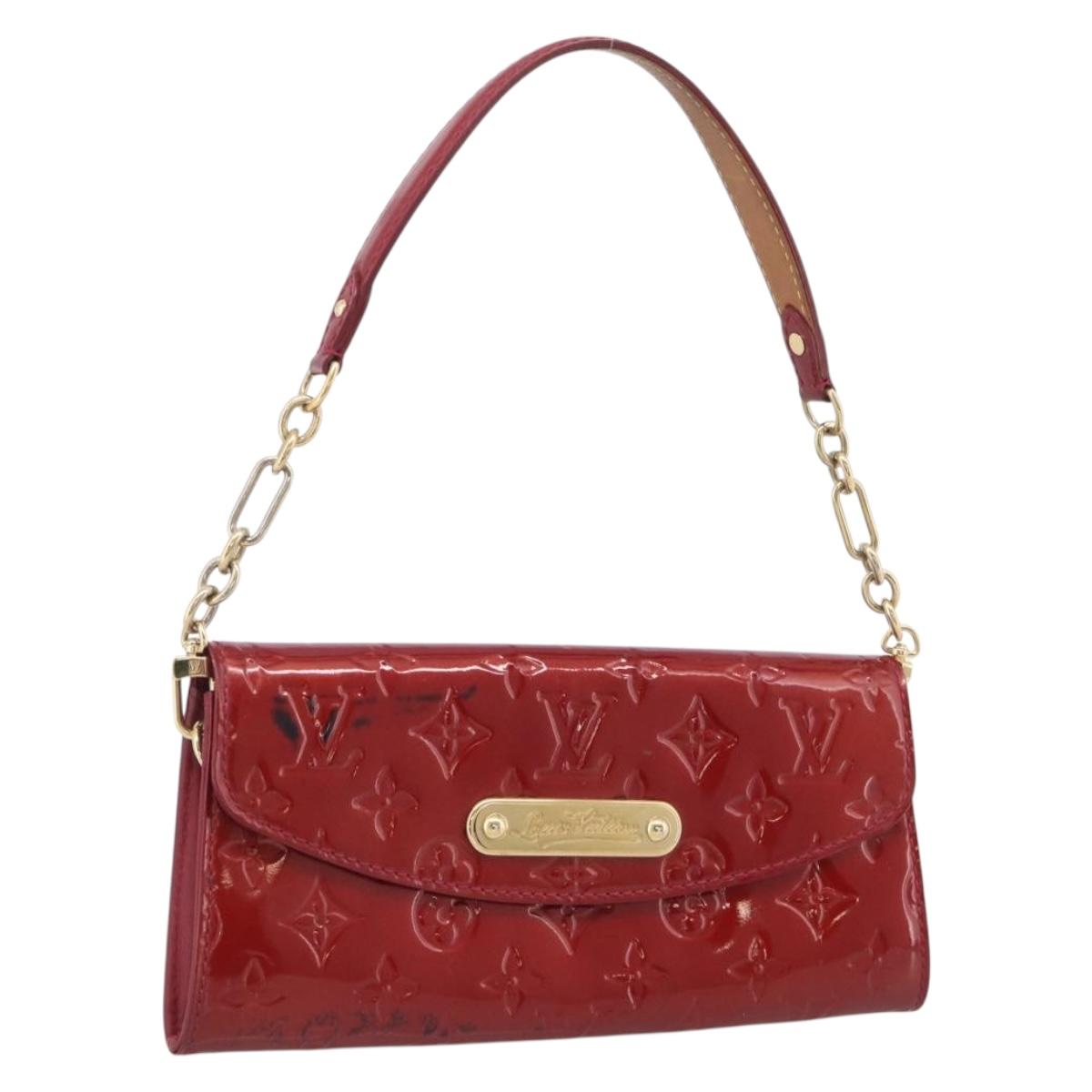LOUIS VUITTON Monogram Vernis Sunset Bluebird Pomme D'amour M93543 Auth bs37953