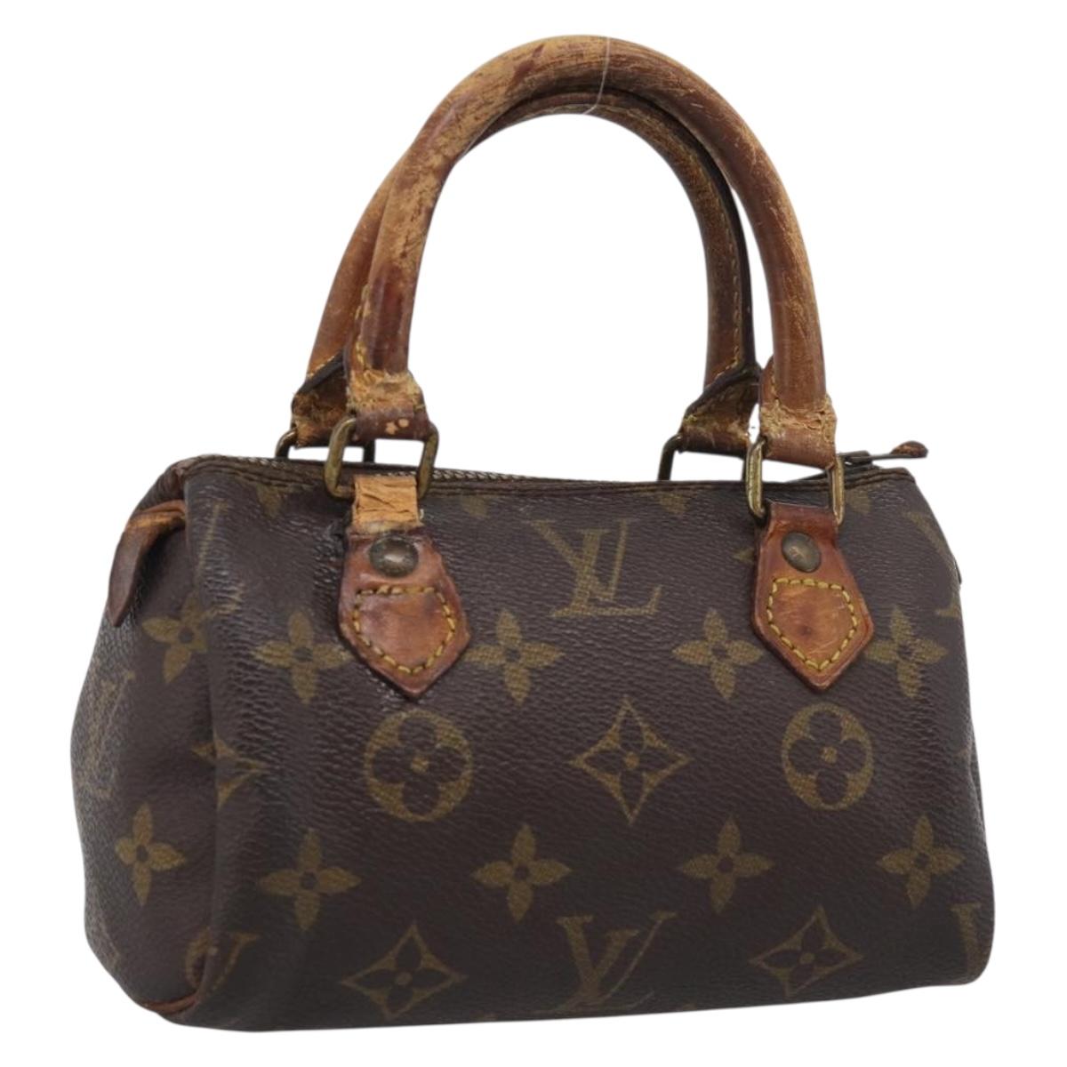 LOUIS VUITTON Monogram Mini Speedy Hand Bag M41534 LV Auth bs37959