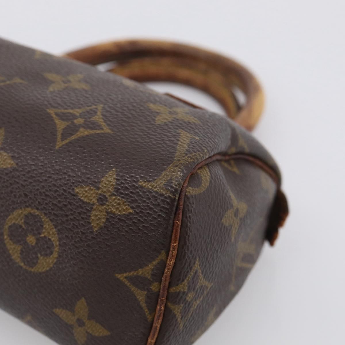 LOUIS VUITTON Monogram Mini Speedy Hand Bag M41534 LV Auth bs37959