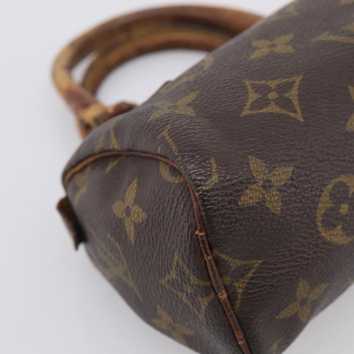 LOUIS VUITTON Monogram Mini Speedy Hand Bag M41534 LV Auth bs37959