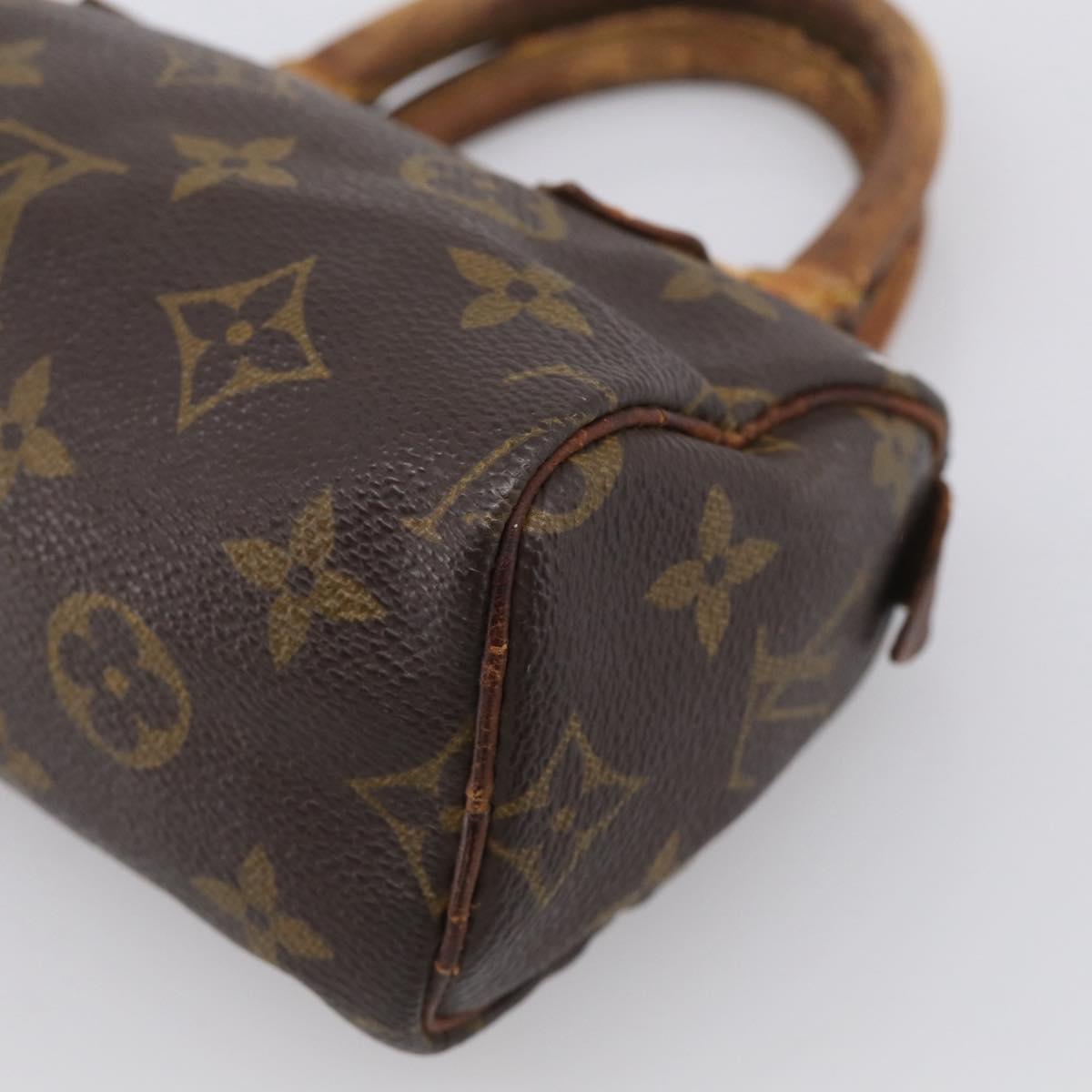 LOUIS VUITTON Monogram Mini Speedy Hand Bag M41534 LV Auth bs37959