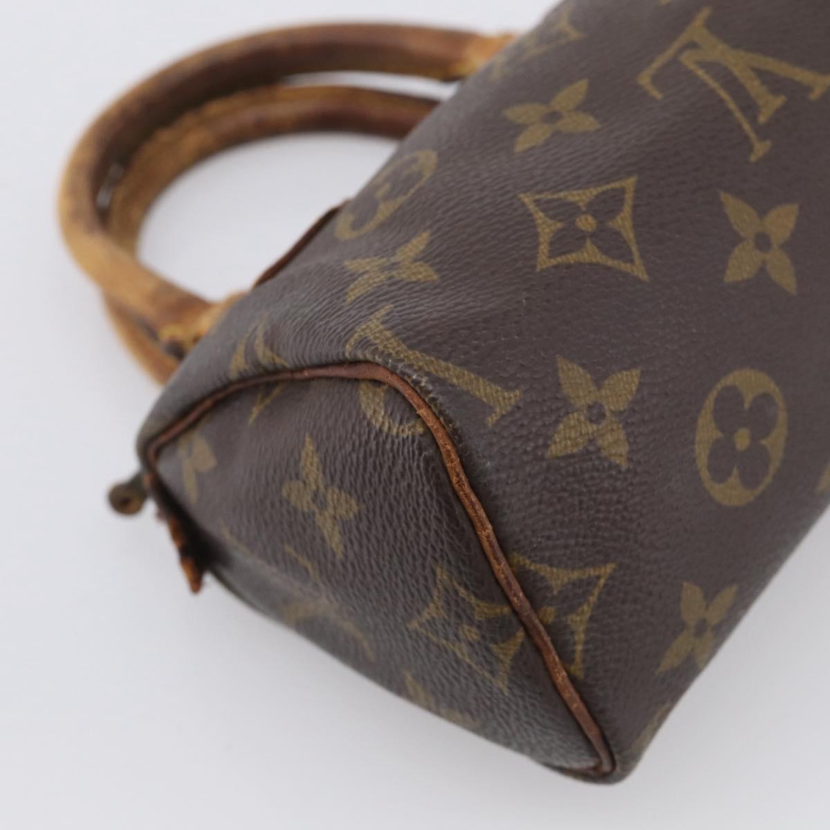 LOUIS VUITTON Monogram Mini Speedy Hand Bag M41534 LV Auth bs37959
