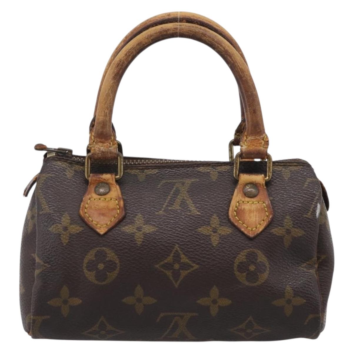 LOUIS VUITTON Monogram Mini Speedy Hand Bag M41534 LV Auth bs37959