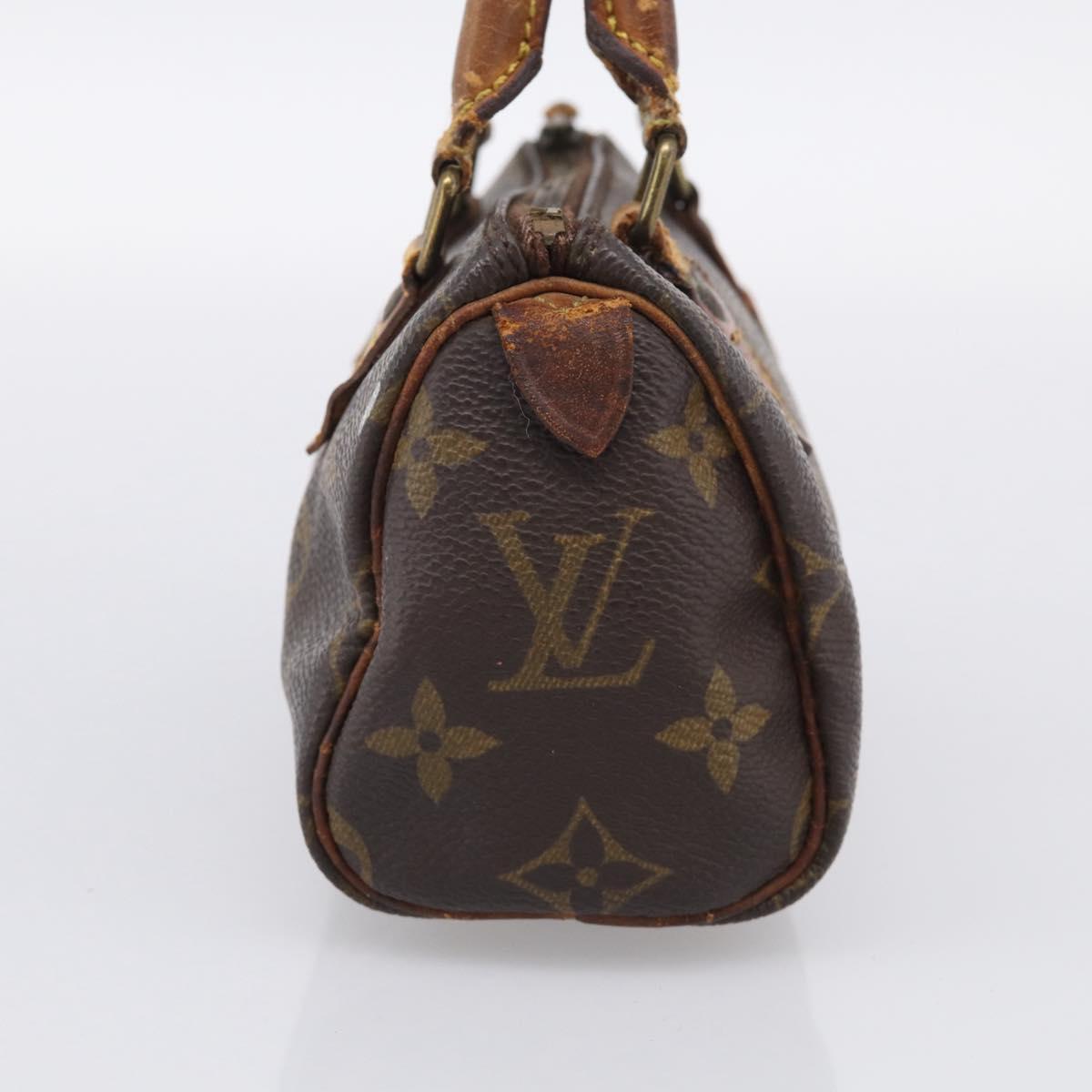 LOUIS VUITTON Monogram Mini Speedy Hand Bag M41534 LV Auth bs37959