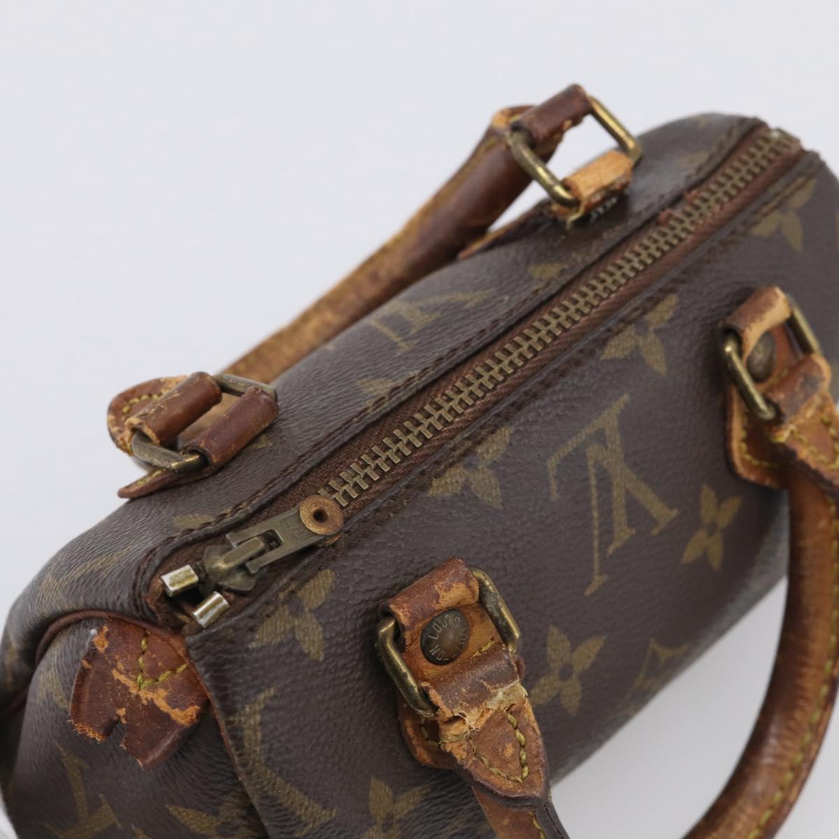 LOUIS VUITTON Monogram Mini Speedy Hand Bag M41534 LV Auth bs37959