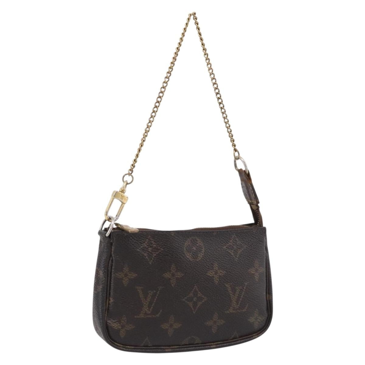 LOUIS VUITTON Monogram Mini Pochette Accessoires Pouch M58009 LV Auth bs37981