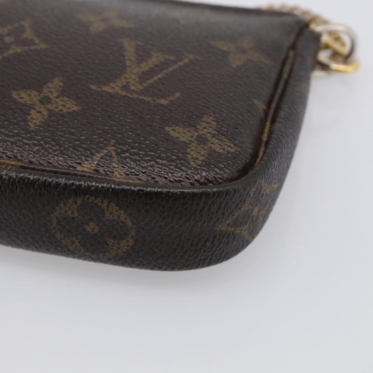 LOUIS VUITTON Monogram Mini Pochette Accessoires Pouch M58009 LV Auth bs37981