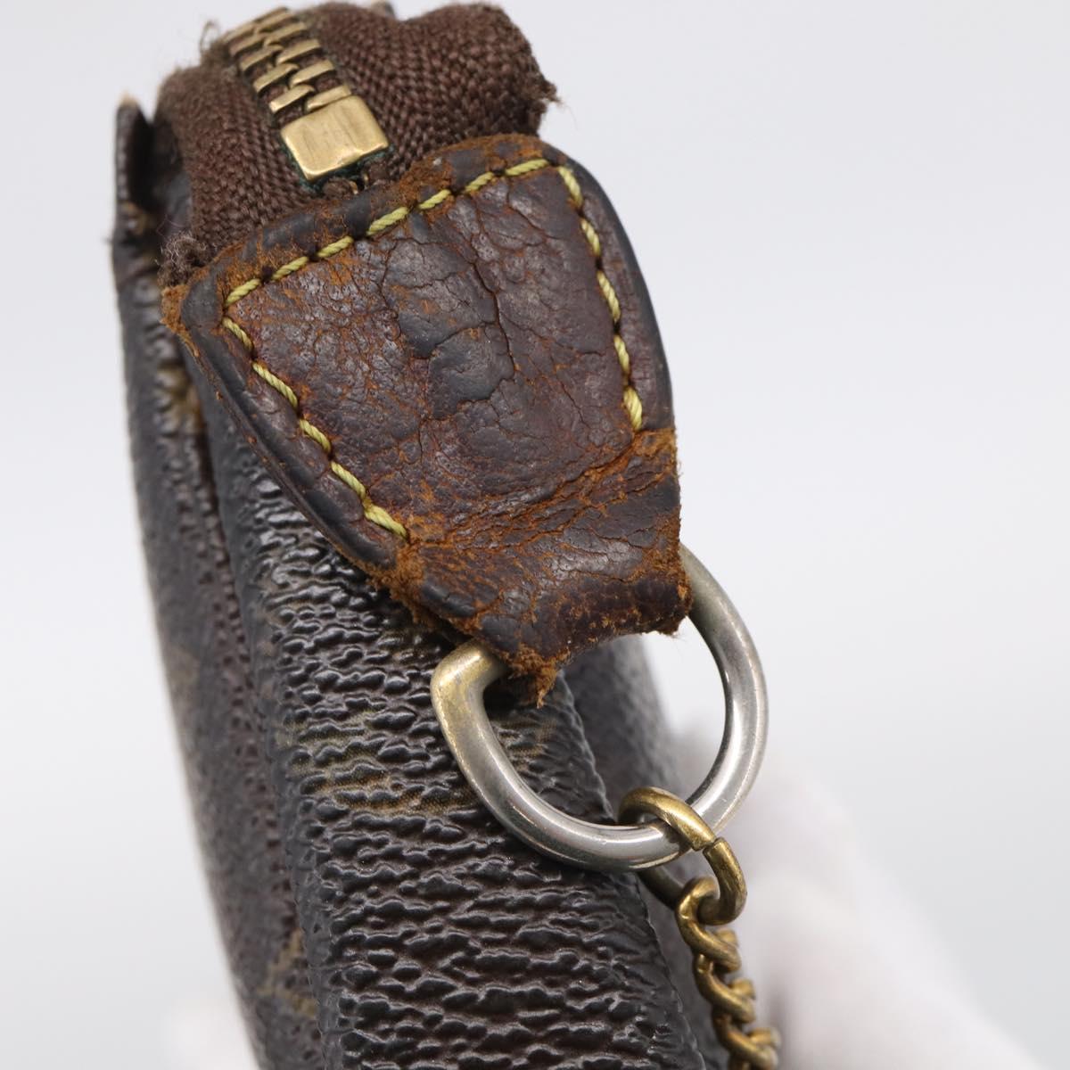 LOUIS VUITTON Monogram Mini Pochette Accessoires Pouch M58009 LV Auth bs37981