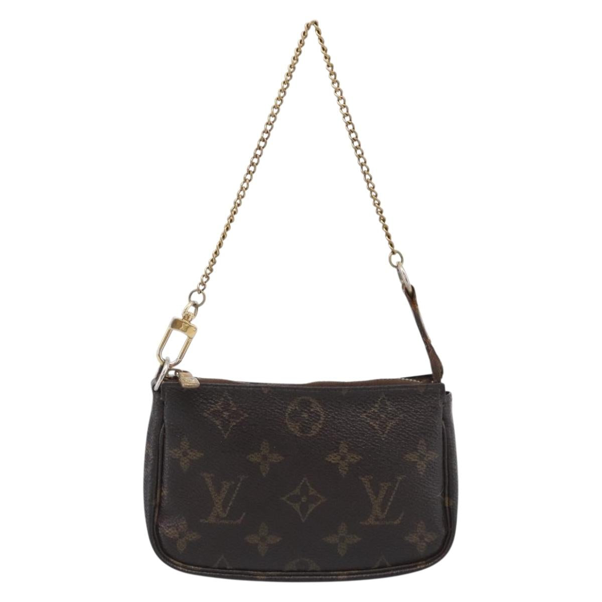 LOUIS VUITTON Monogram Mini Pochette Accessoires Pouch M58009 LV Auth bs37981
