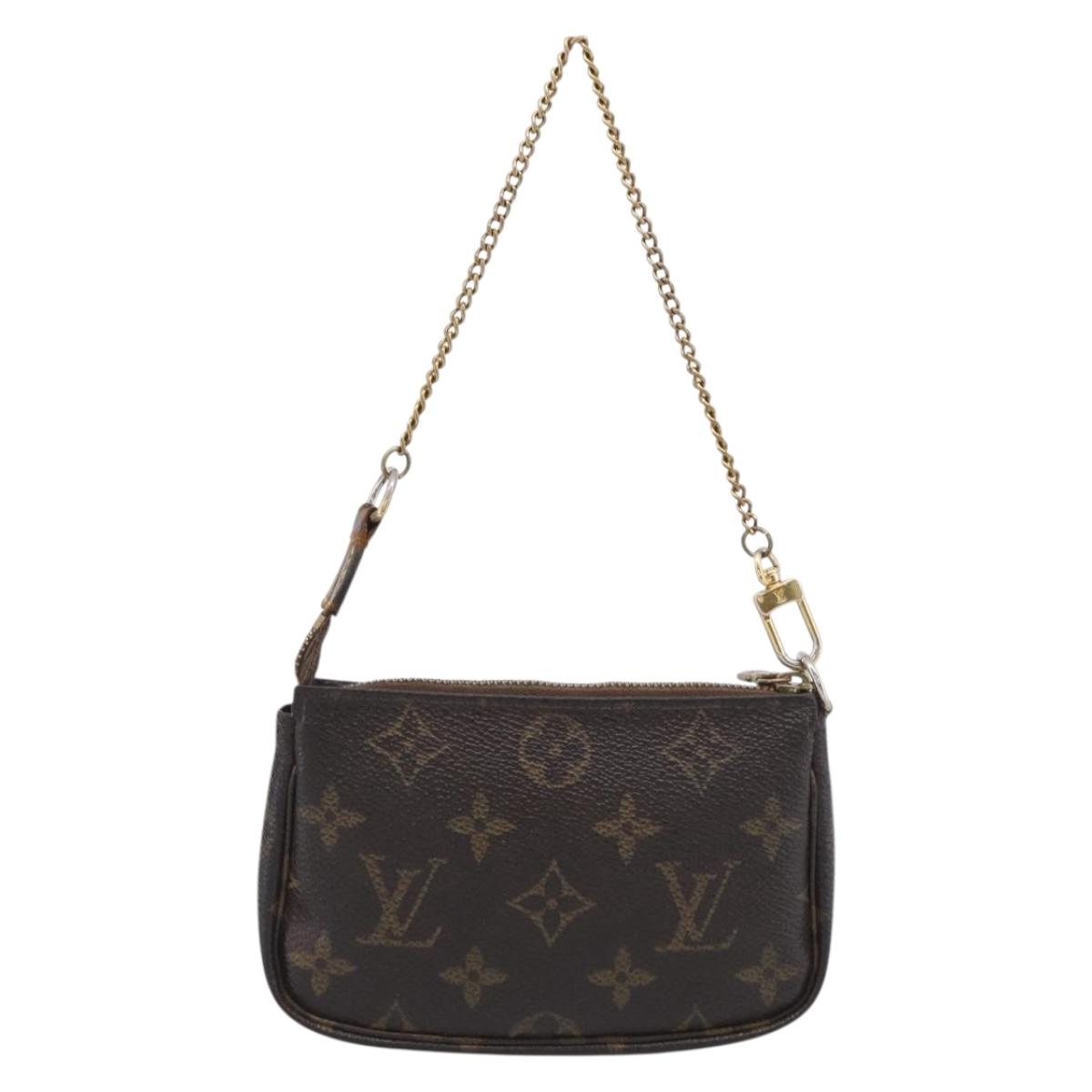 LOUIS VUITTON Monogram Mini Pochette Accessoires Pouch M58009 LV Auth bs37981