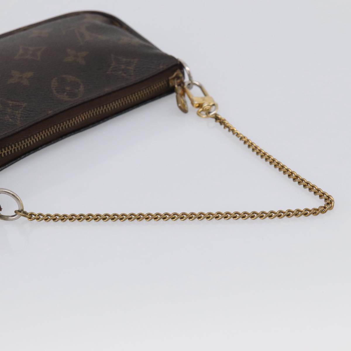 LOUIS VUITTON Monogram Mini Pochette Accessoires Pouch M58009 LV Auth bs37981