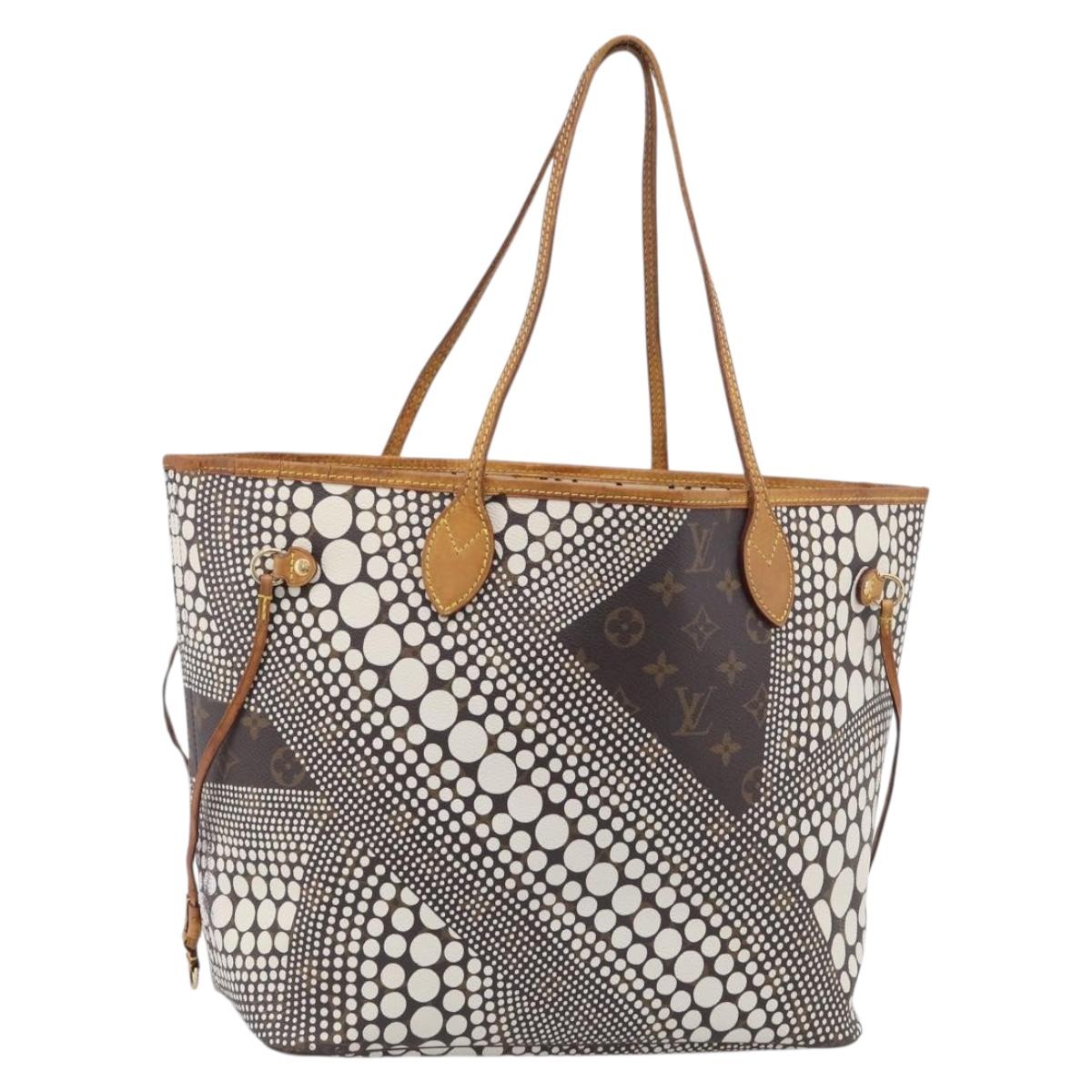 LOUIS VUITTON Dot Infinity Yayoi Kusama Neverfull MM Bag M40684 LV Auth bs38030