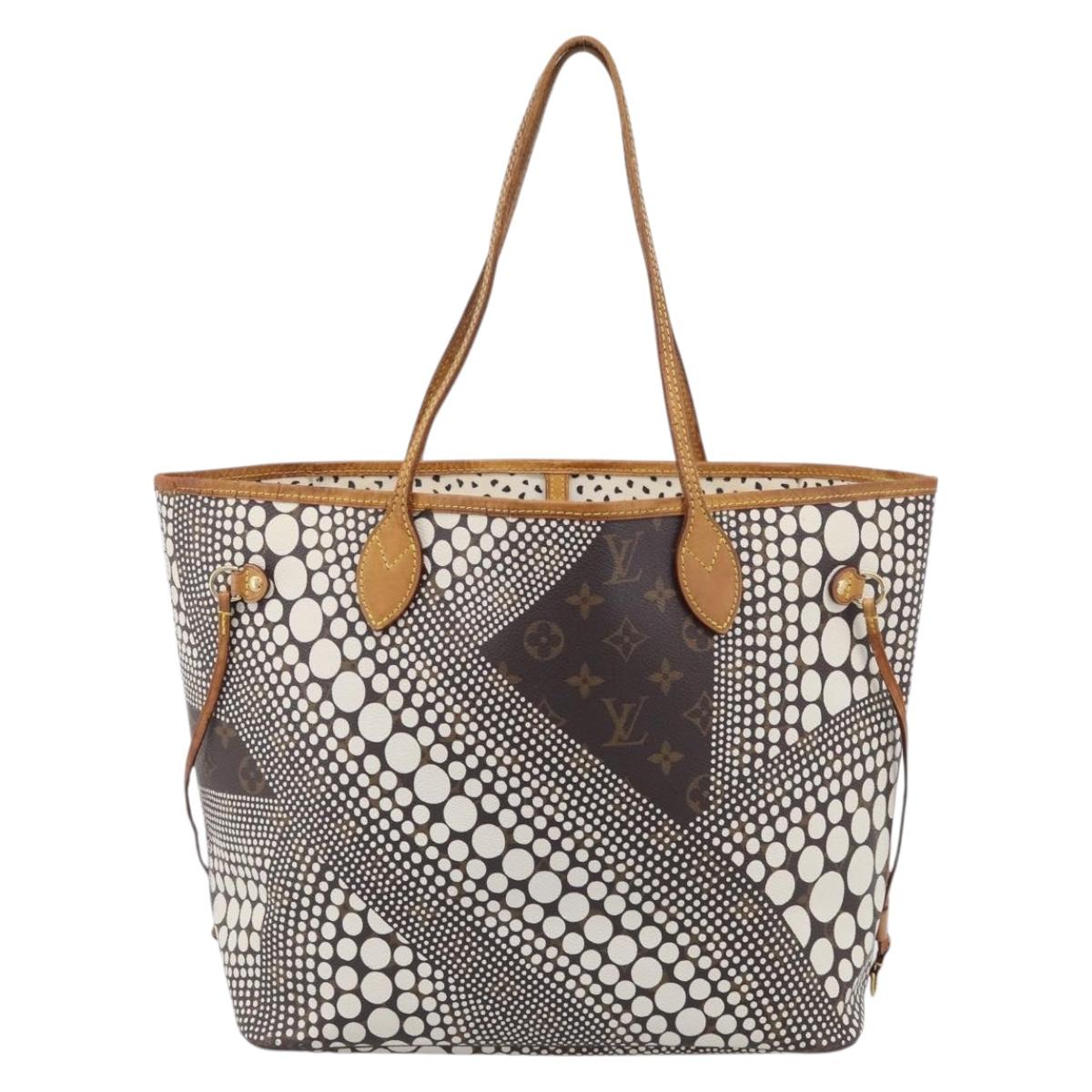LOUIS VUITTON Dot Infinity Yayoi Kusama Neverfull MM Bag M40684 LV Auth bs38030