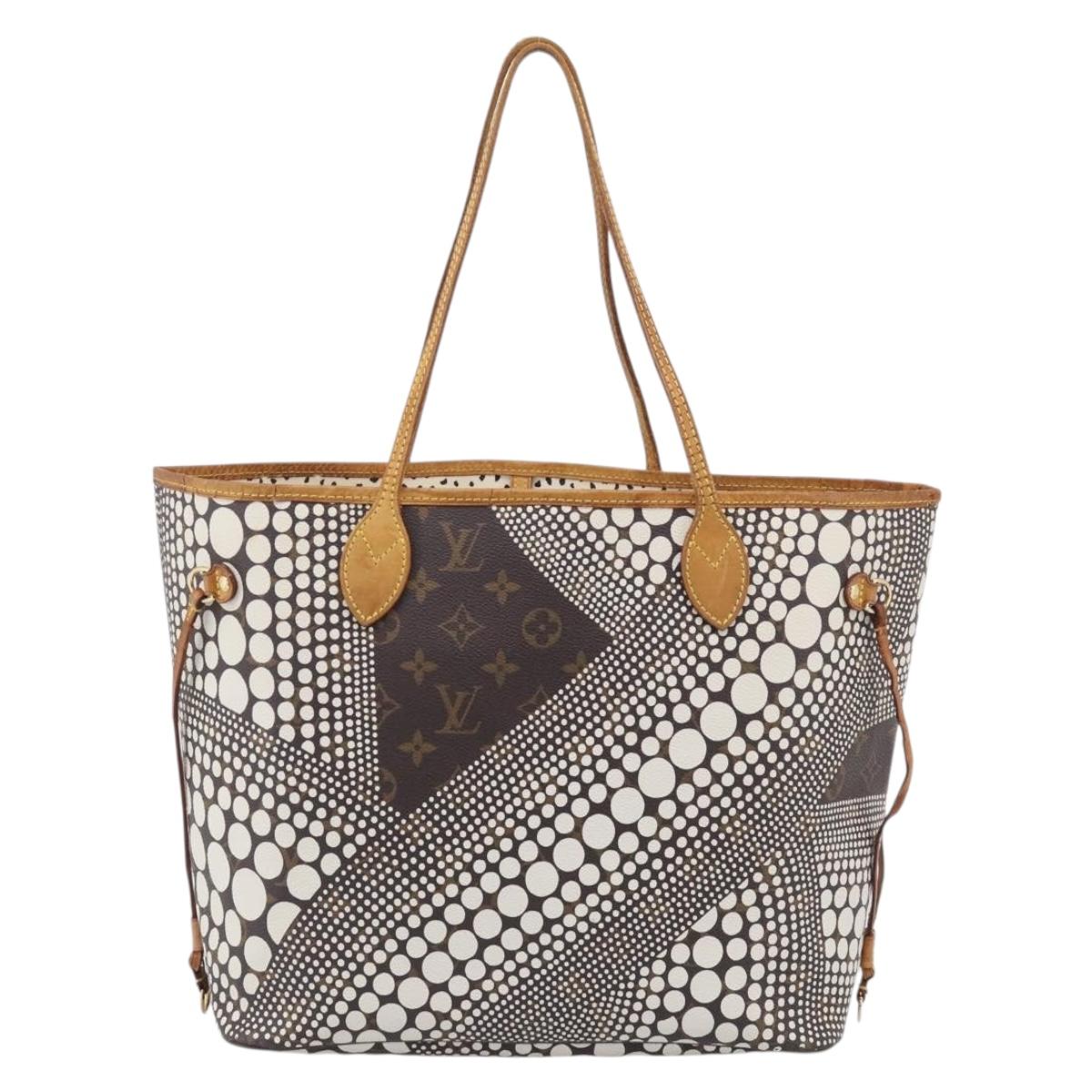 LOUIS VUITTON Dot Infinity Yayoi Kusama Neverfull MM Bag M40684 LV Auth bs38030