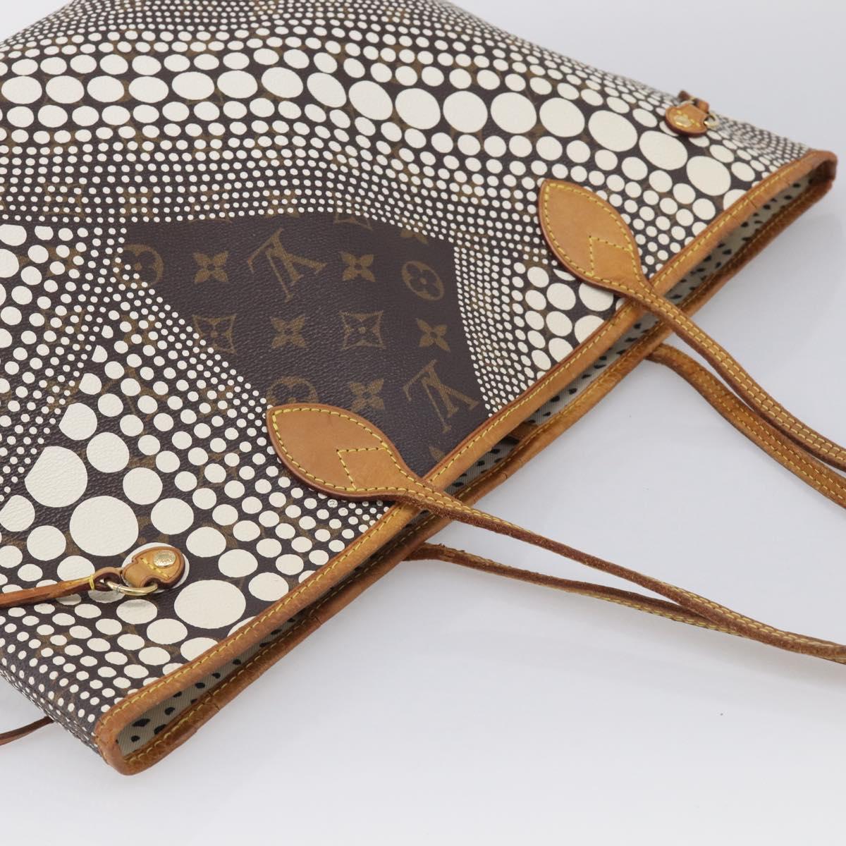 LOUIS VUITTON Dot Infinity Yayoi Kusama Neverfull MM Bag M40684 LV Auth bs38030