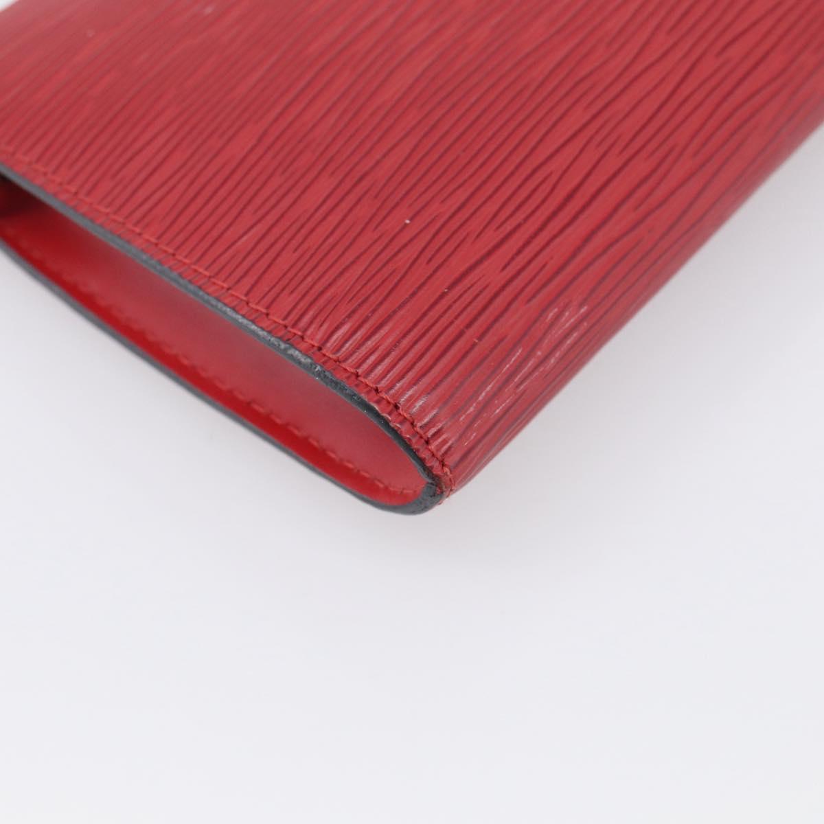 LOUIS VUITTON Epi Pochette Accessoires Accessory Pouch Red M52987 LV Auth bs38032