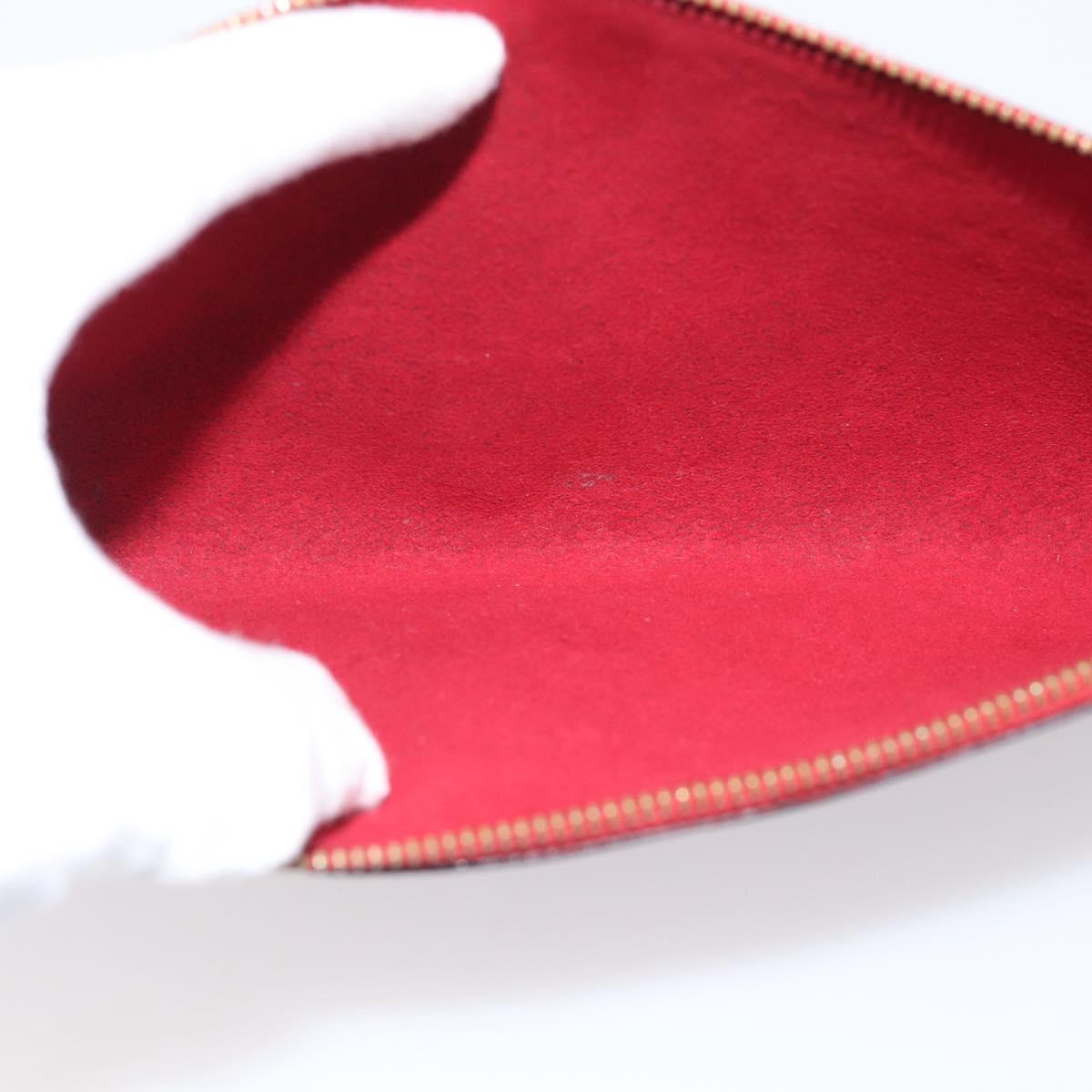 LOUIS VUITTON Epi Pochette Accessoires Accessory Pouch Red M52987 LV Auth bs38032
