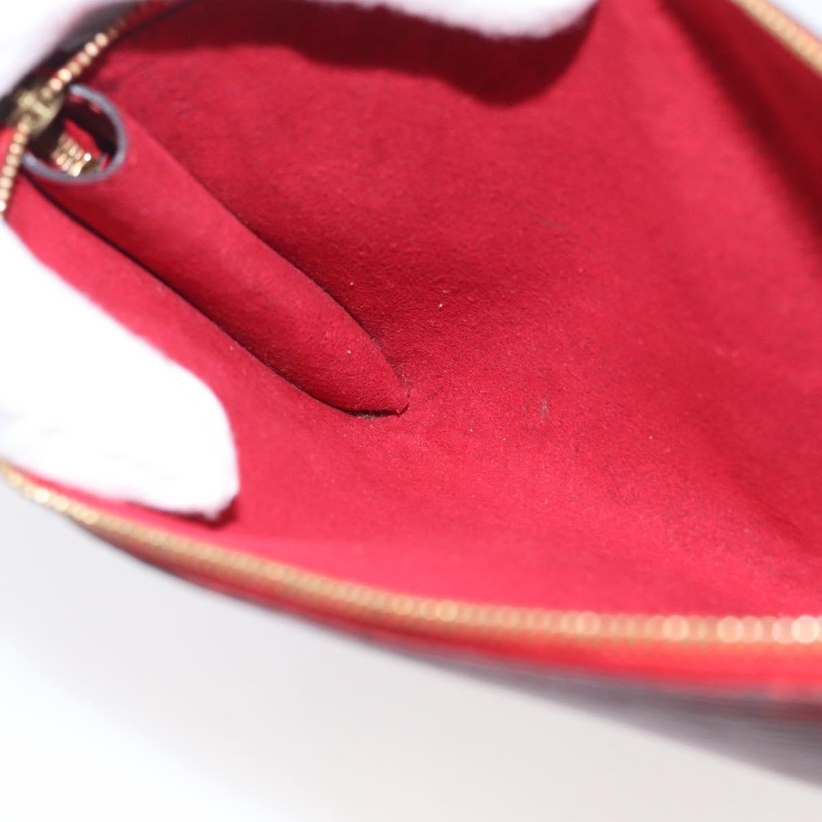 LOUIS VUITTON Epi Pochette Accessoires Accessory Pouch Red M52987 LV Auth bs38032