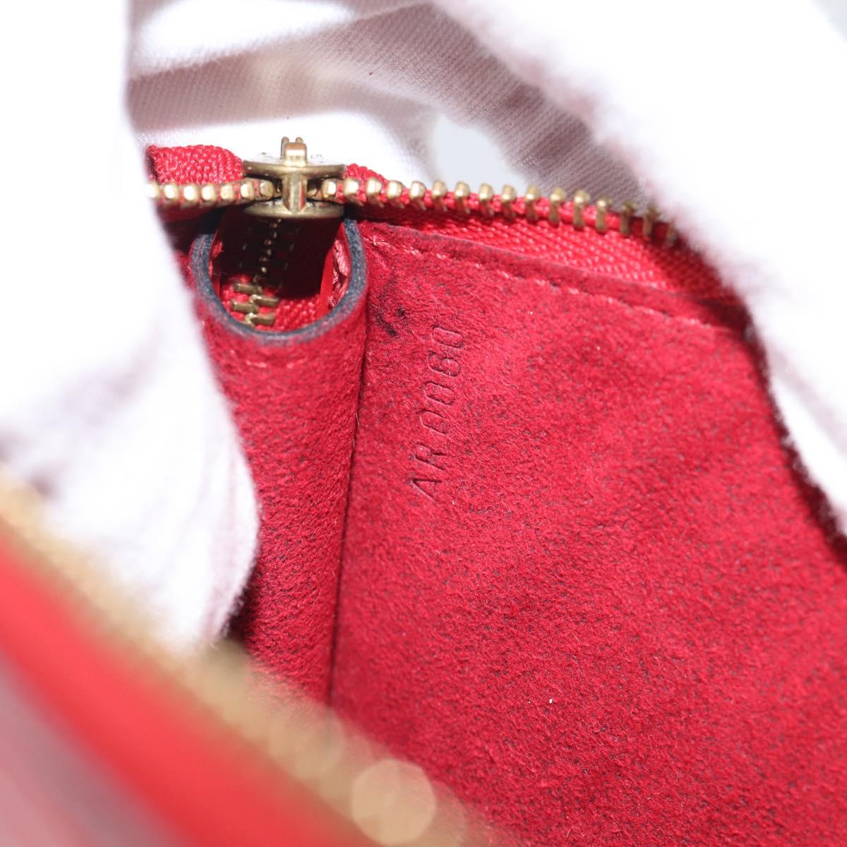 LOUIS VUITTON Epi Pochette Accessoires Accessory Pouch Red M52987 LV Auth bs38032