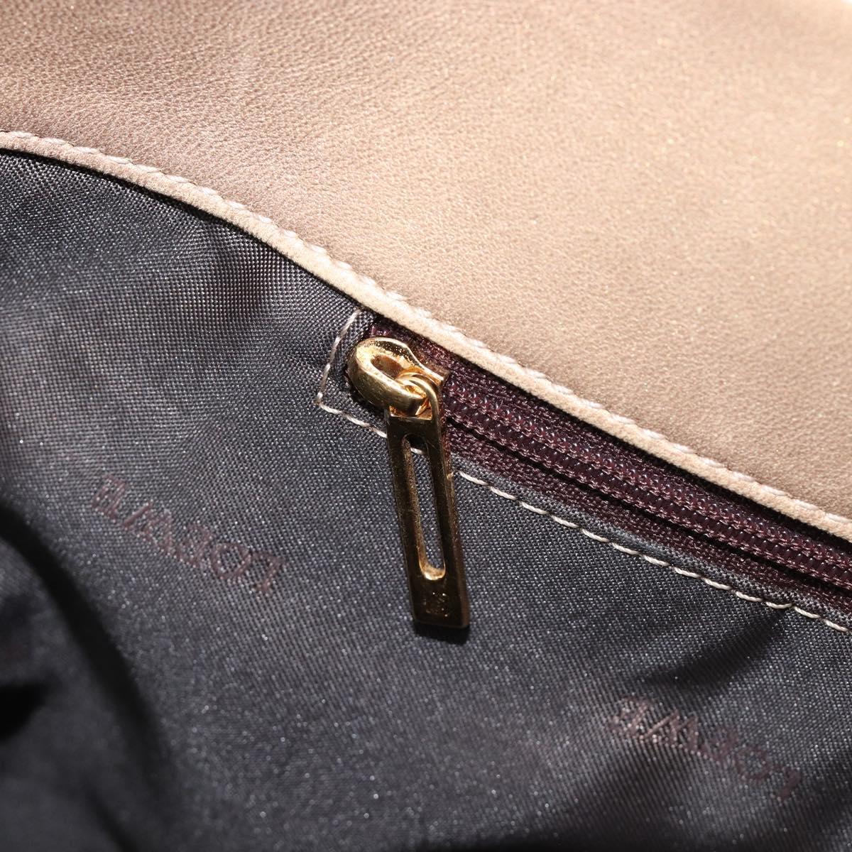 LOEWE Americana 28 Hand Bag Leather Gold Tone Auth bs38035