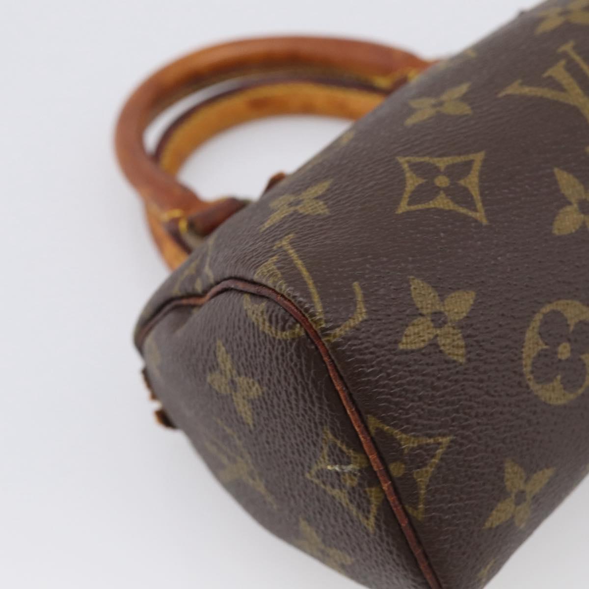 LOUIS VUITTON Monogram Mini Speedy Hand Bag M41534 LV Auth bs38050