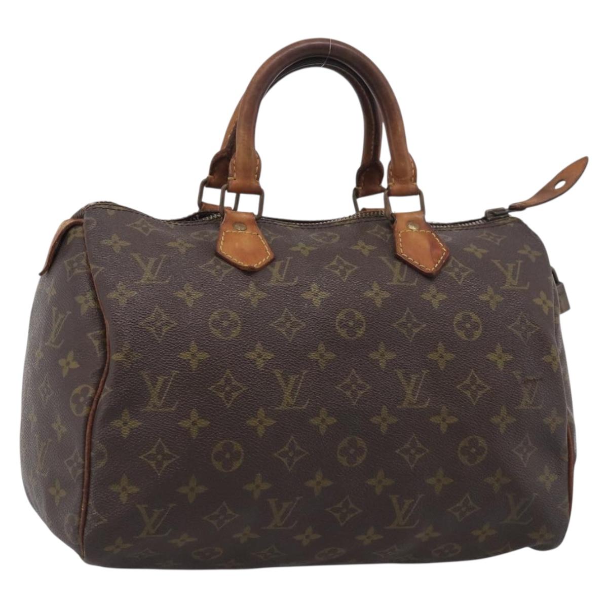 LOUIS VUITTON Monogram Speedy 30 Hand Bag M41526 LV Auth bs38055