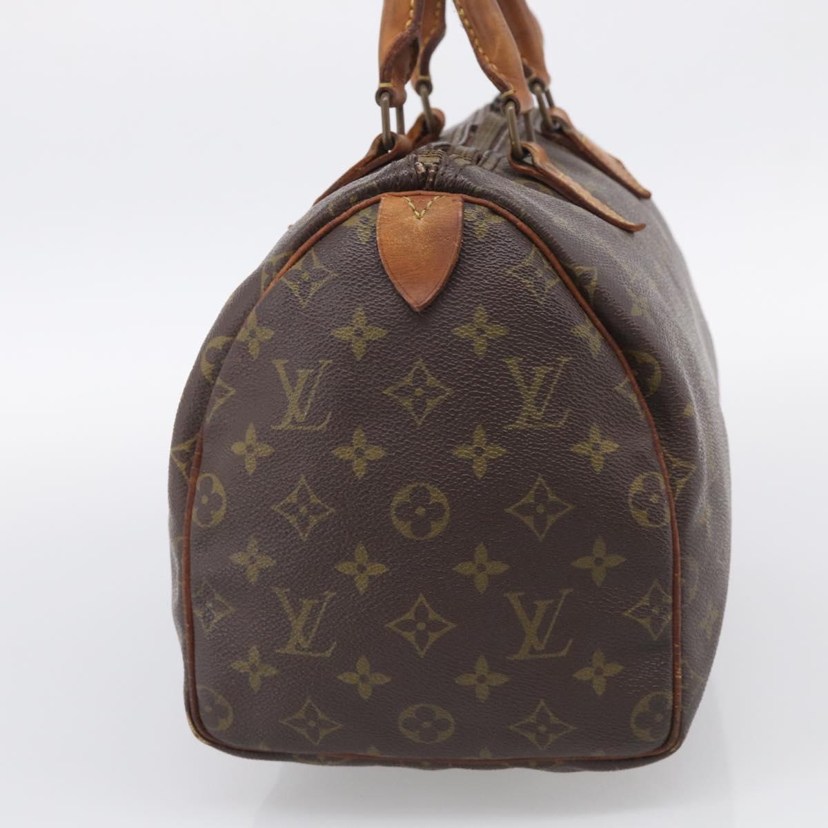LOUIS VUITTON Monogram Speedy 30 Hand Bag M41526 LV Auth bs38055