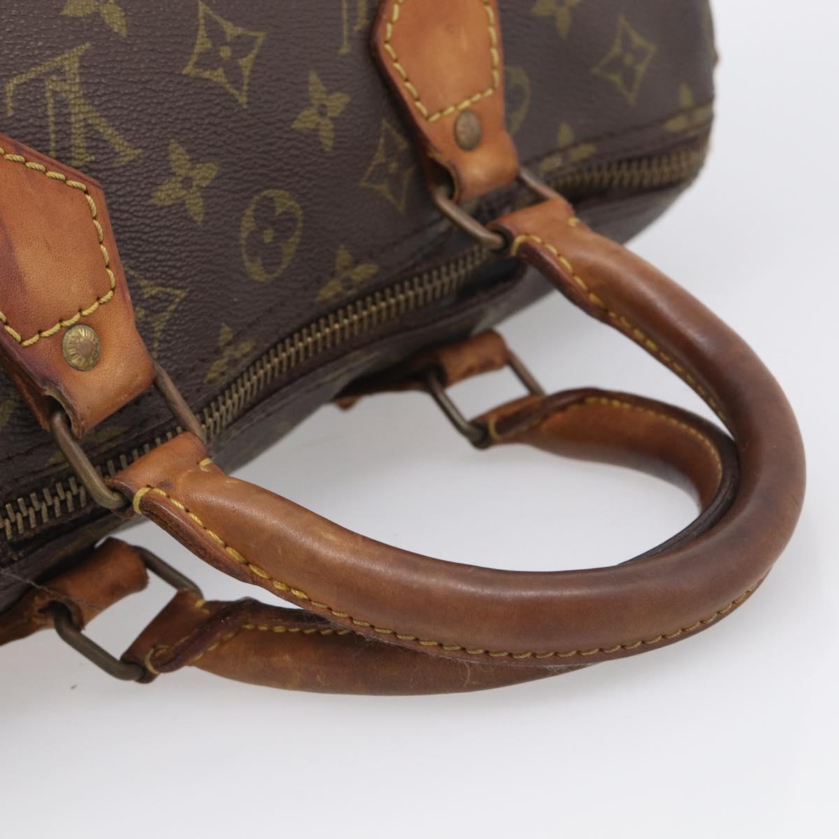 LOUIS VUITTON Monogram Speedy 30 Hand Bag M41526 LV Auth bs38055