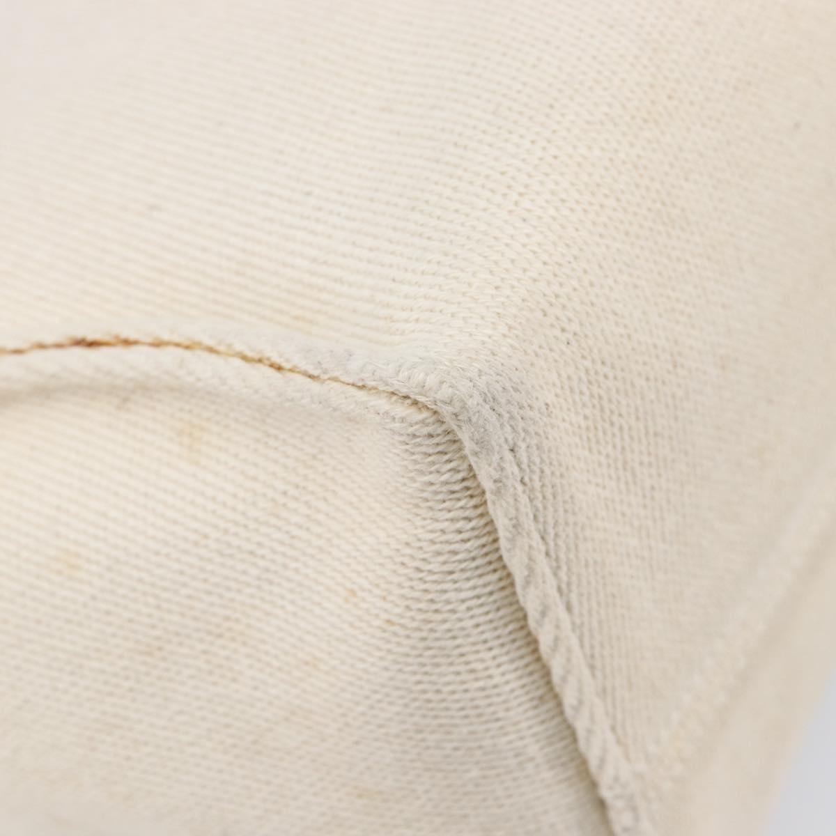 LOEWE Cushion Tote Bag Canvas White Auth bs38063A