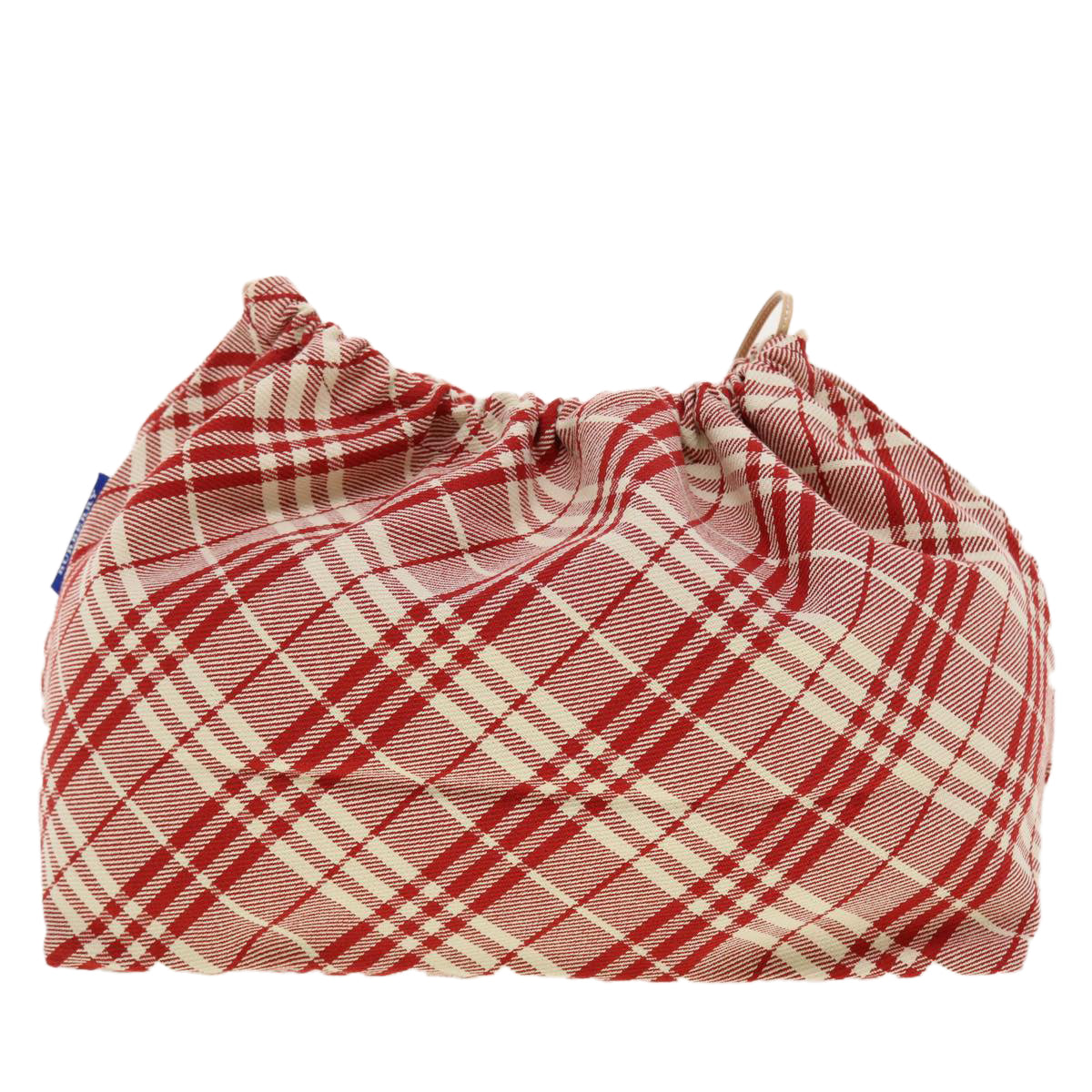 BURBERRY Nova Check Pouch Canvas Red Auth bs5198