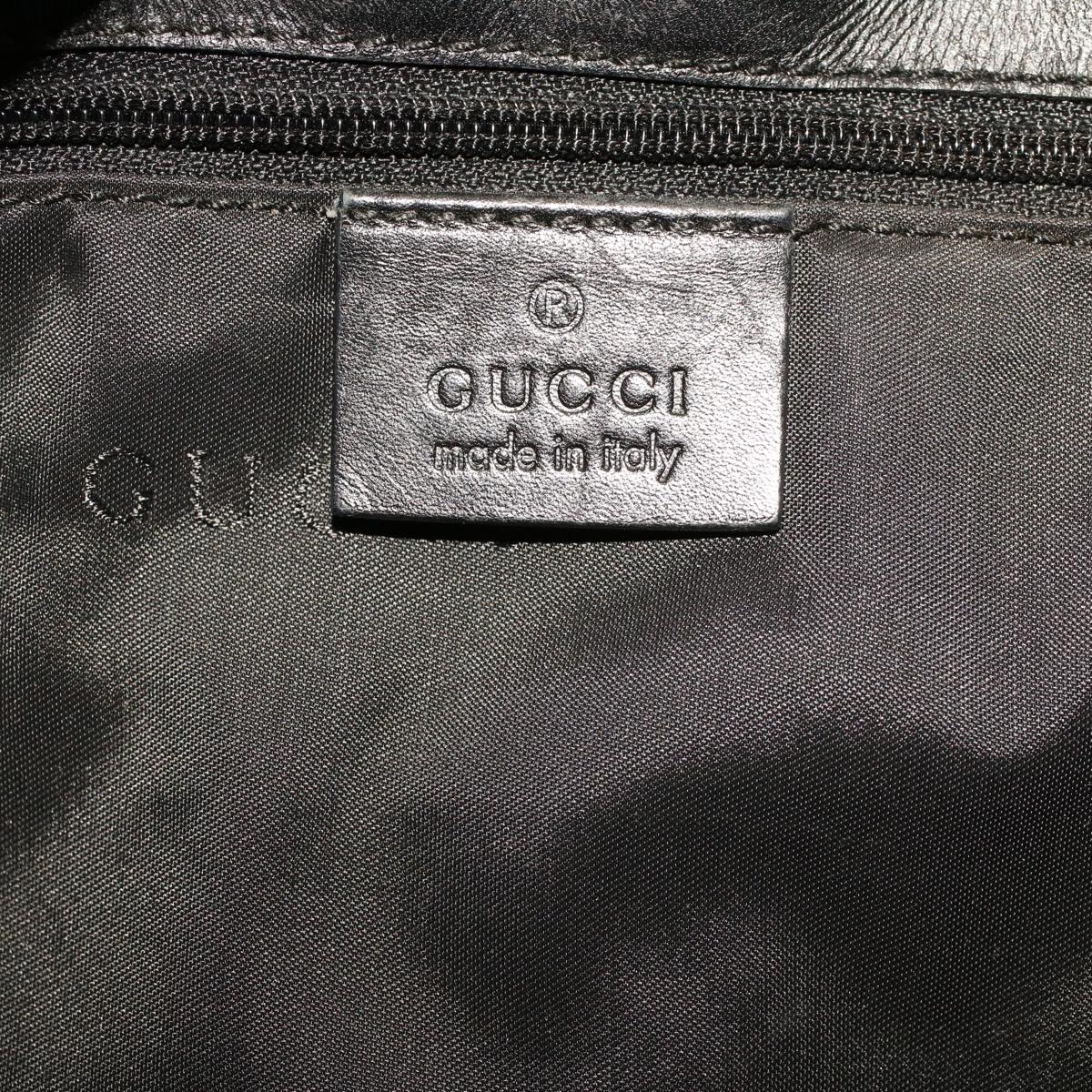 GUCCI Shoulder Bag Nylon Beige Auth bs5213