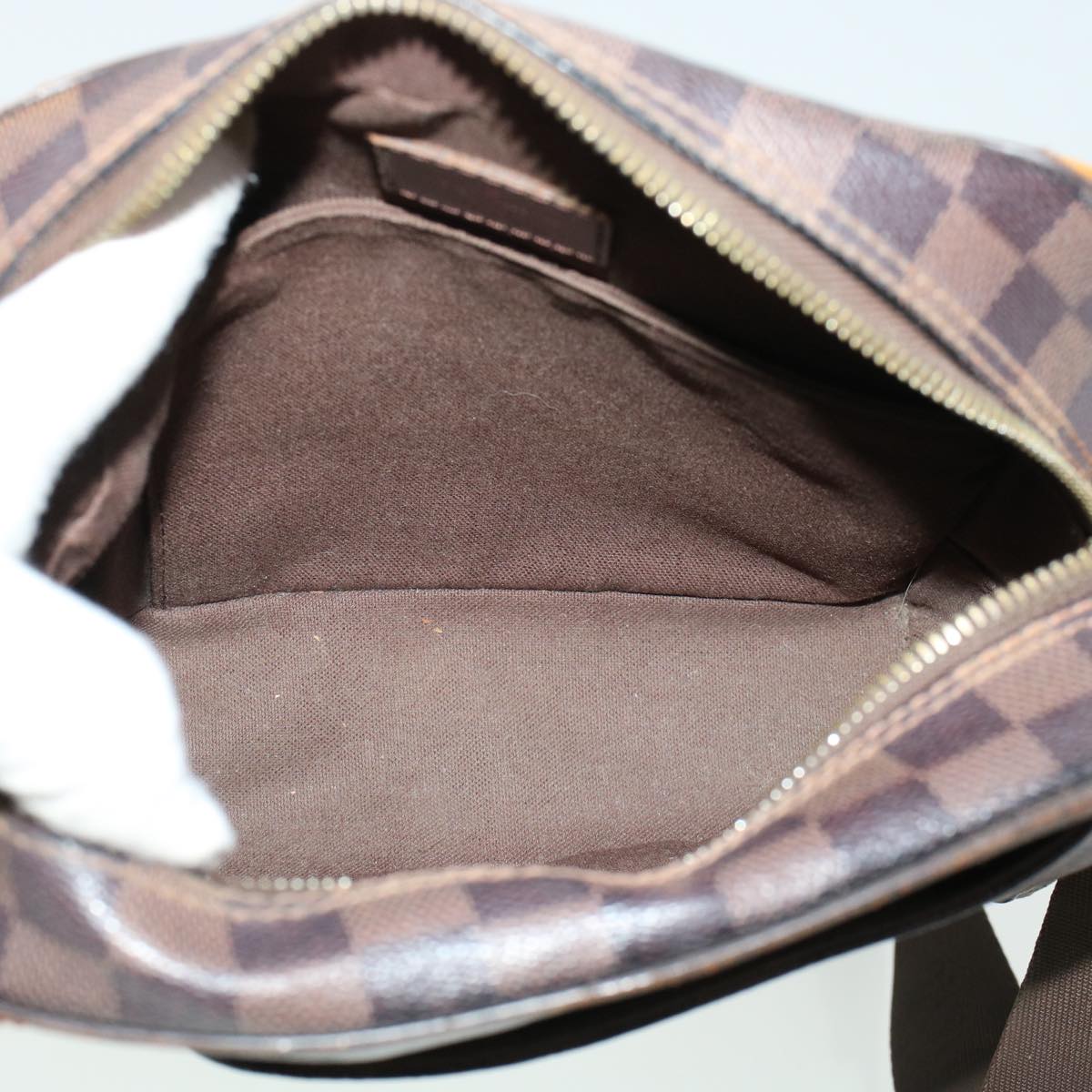 LOUIS VUITTON Damier Ebene Olaf PM Shoulder Bag N41442 LV Auth bs5247