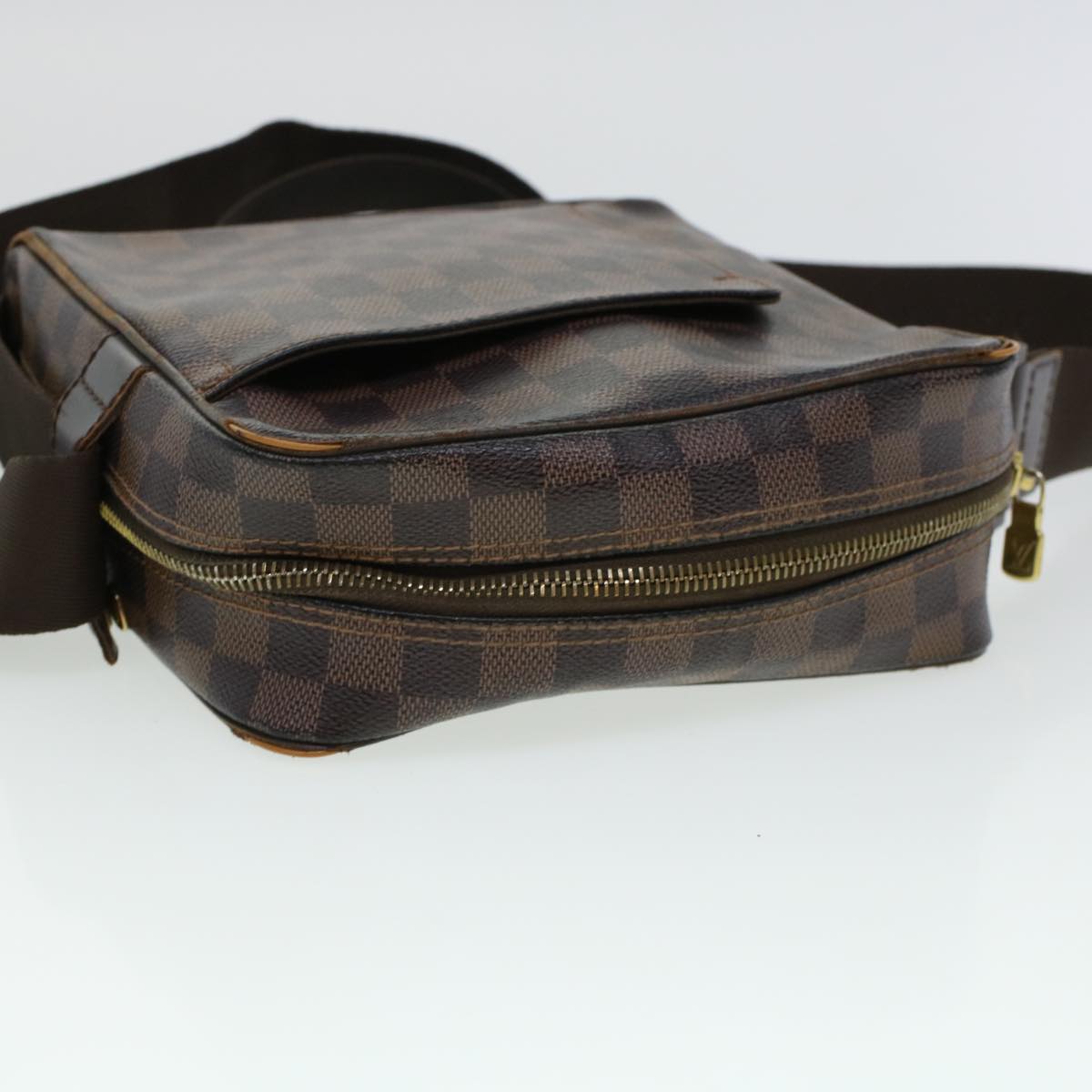 LOUIS VUITTON Damier Ebene Olaf PM Shoulder Bag N41442 LV Auth bs5247
