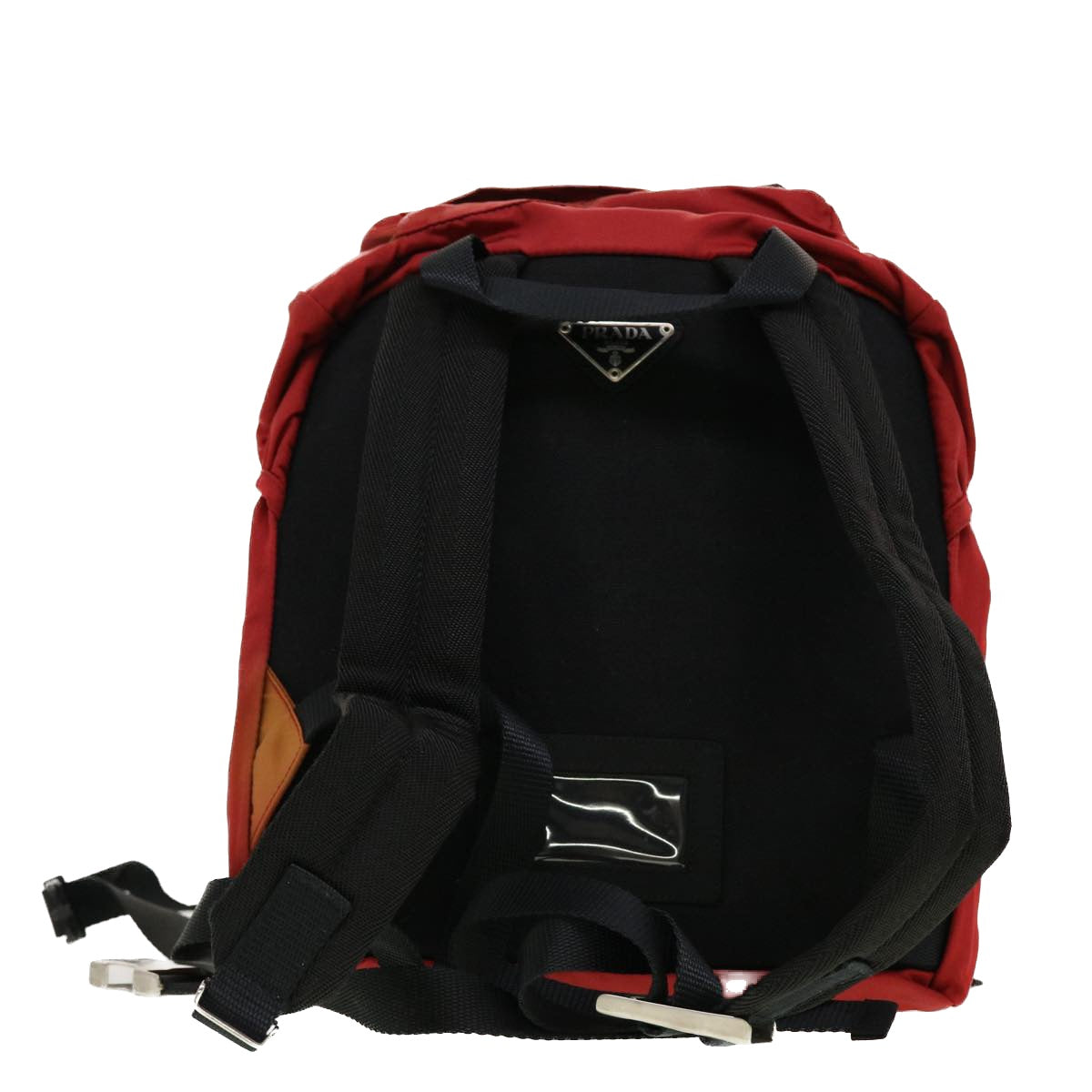 PRADA Backpack Nylon Red Auth bs5480