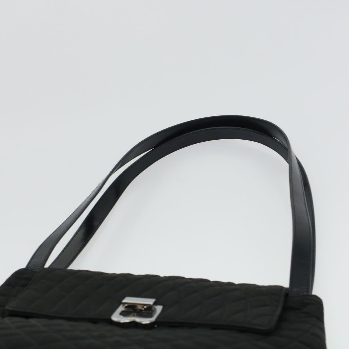 BALLY Shoulder Bag Nylon Black Auth bs5483