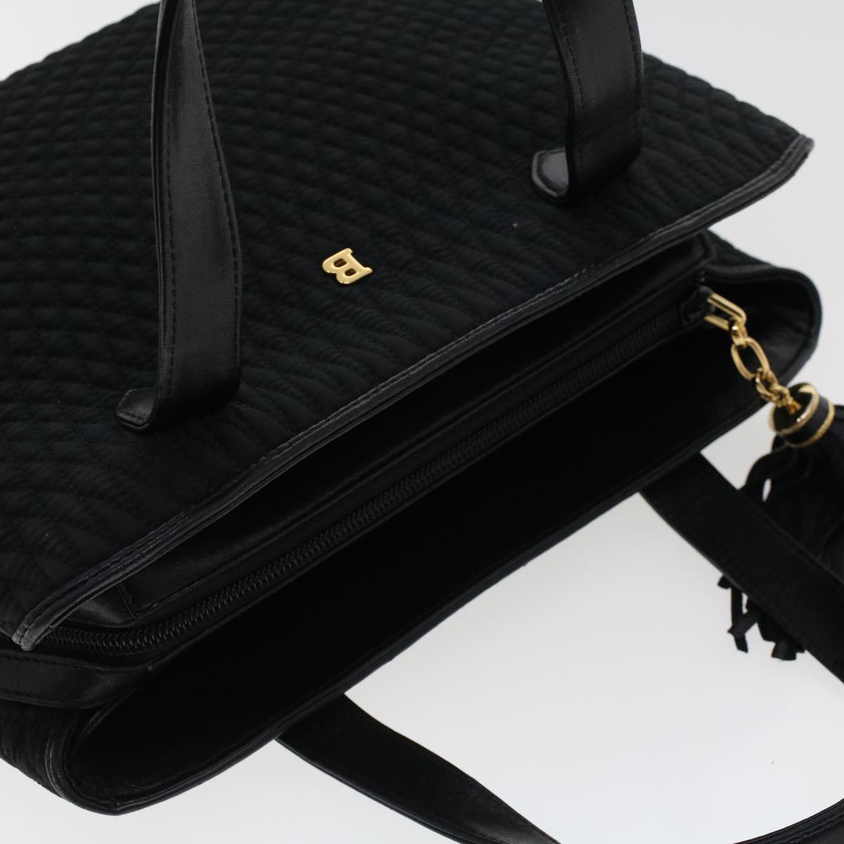 BALLY Shoulder Bag Nylon Black Auth bs5501