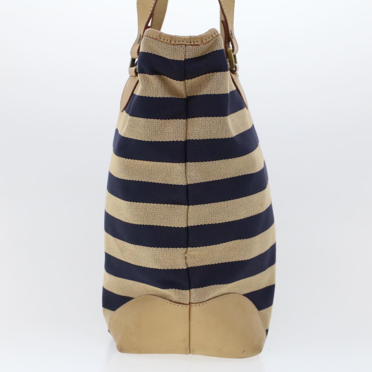 BALLY Tote Bag Canvas Beige Auth bs5502