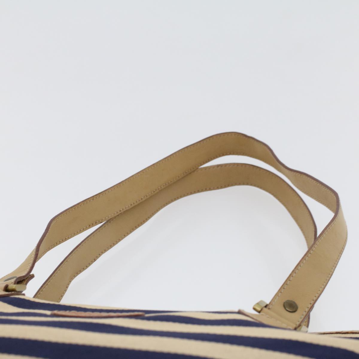 BALLY Tote Bag Canvas Beige Auth bs5502