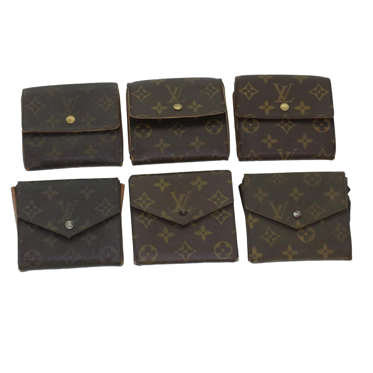 LOUIS VUITTON Monogram Wallet 6Set LV Auth bs5664