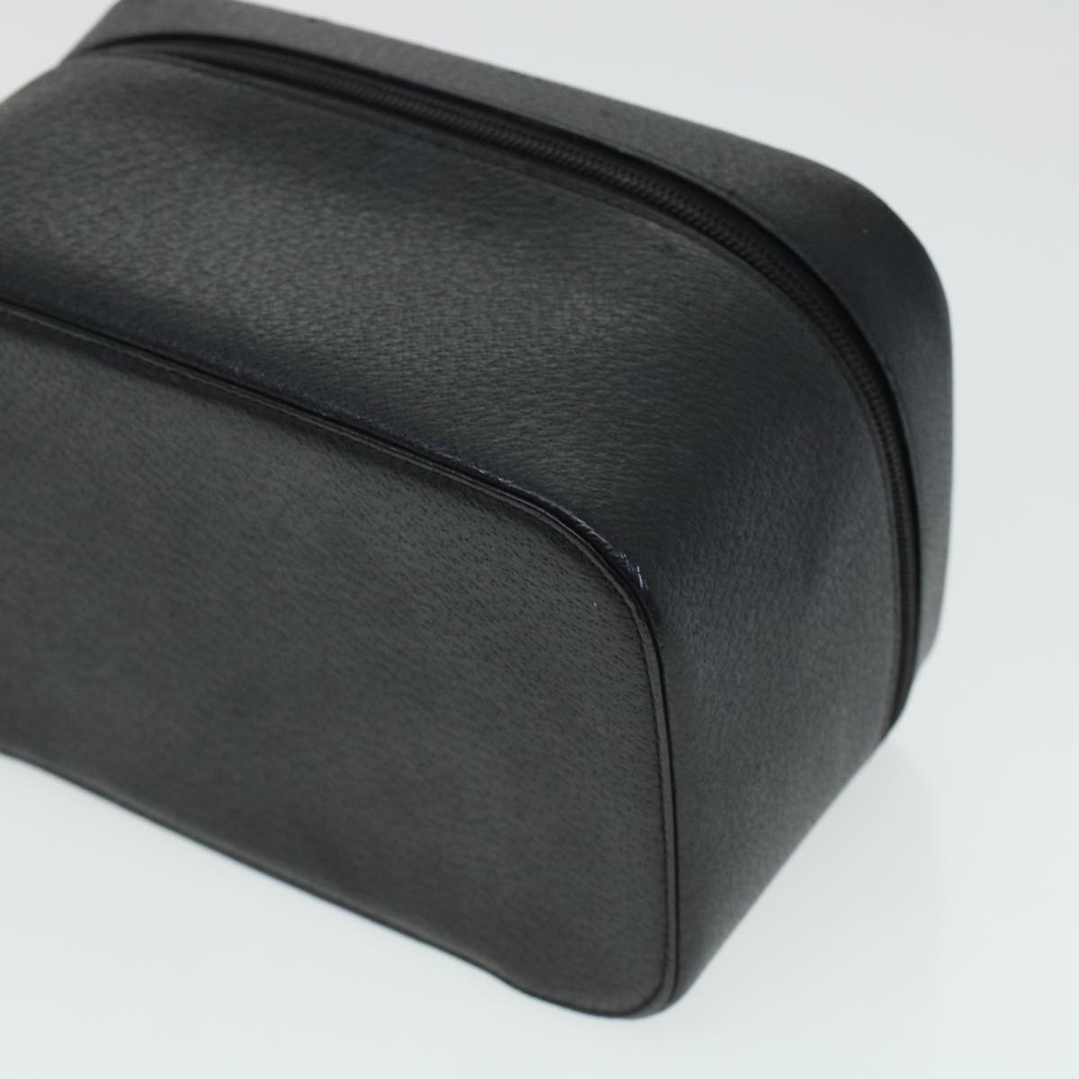 GUCCI Vanity Cosmetic Pouch Leather Black Auth bs5804