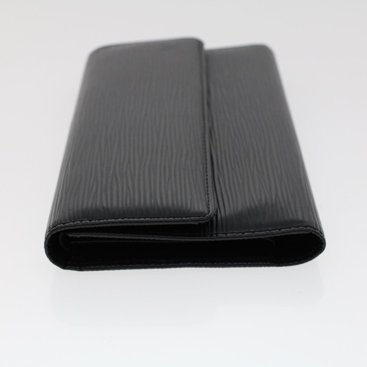 LOUIS VUITTON Epi Long Wallet 2Set Black Navy LV Auth bs6412