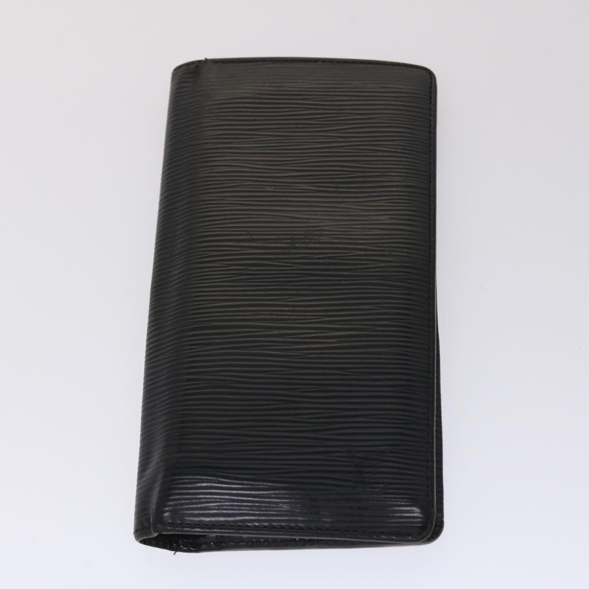 LOUIS VUITTON Epi iPhone Case Wallet 4Set Black LV Auth bs6427