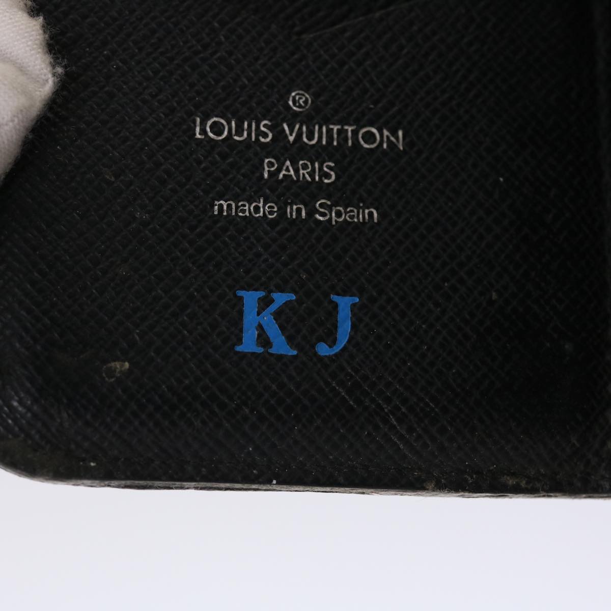 LOUIS VUITTON Epi iPhone Case Wallet 4Set Black LV Auth bs6427