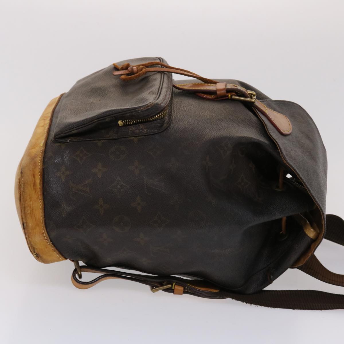 LOUIS VUITTON Monogram Montsouris GM Backpack M51135 LV Auth bs6535