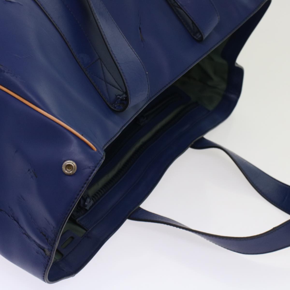 BALLY Boston Bag Shoulder Bag Leather Suede 3Set Blue Navy black Auth bs6964