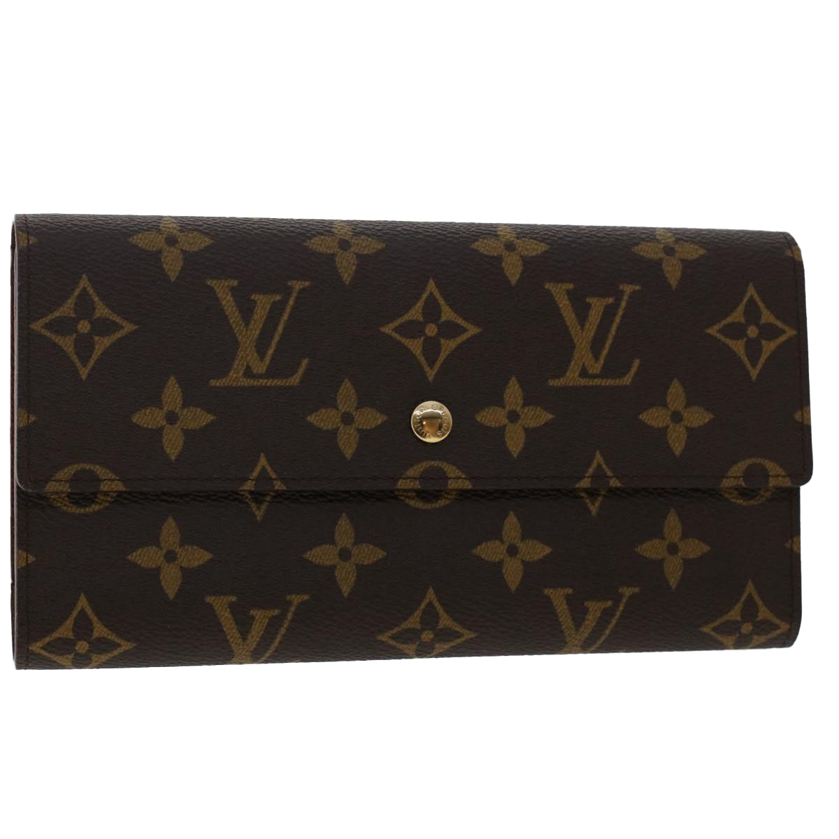 LOUIS VUITTON Monogram Portefeuille International Long Wallet M61217 Auth bs7199