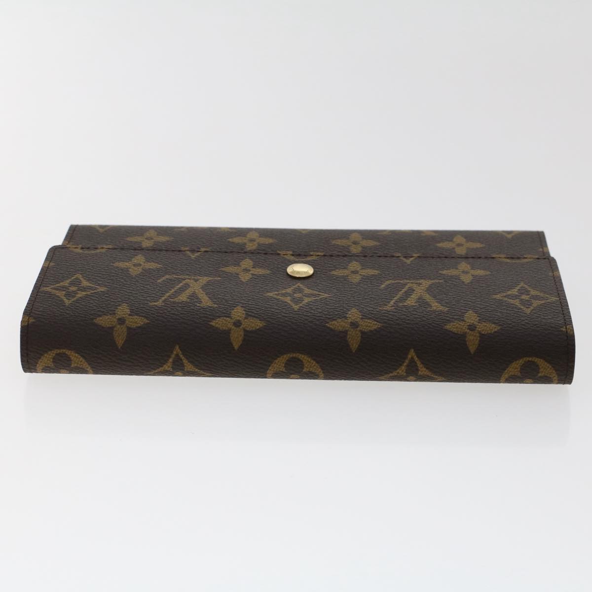 LOUIS VUITTON Monogram Portefeuille International Long Wallet M61217 Auth bs7199